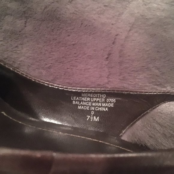 Nine West Slingback Heels with Bow & Reptile Print Accent - Brown (Size: 7.5M) - Picture 7 of 7